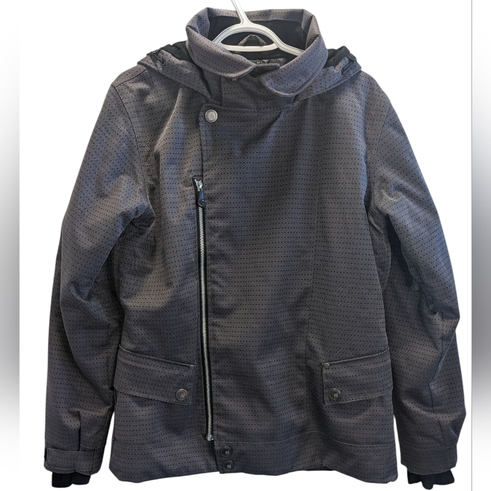 Core Powder Room Women's Gray Performance Jacket Snow Board Jacket 5000mm M Flaw